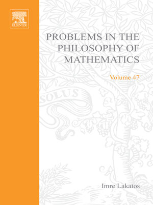 cover image of Problems in the Philosophy of Mathematics